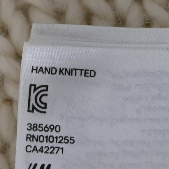 Hand Knitted Cream Cardigan - Picture 4 of 5